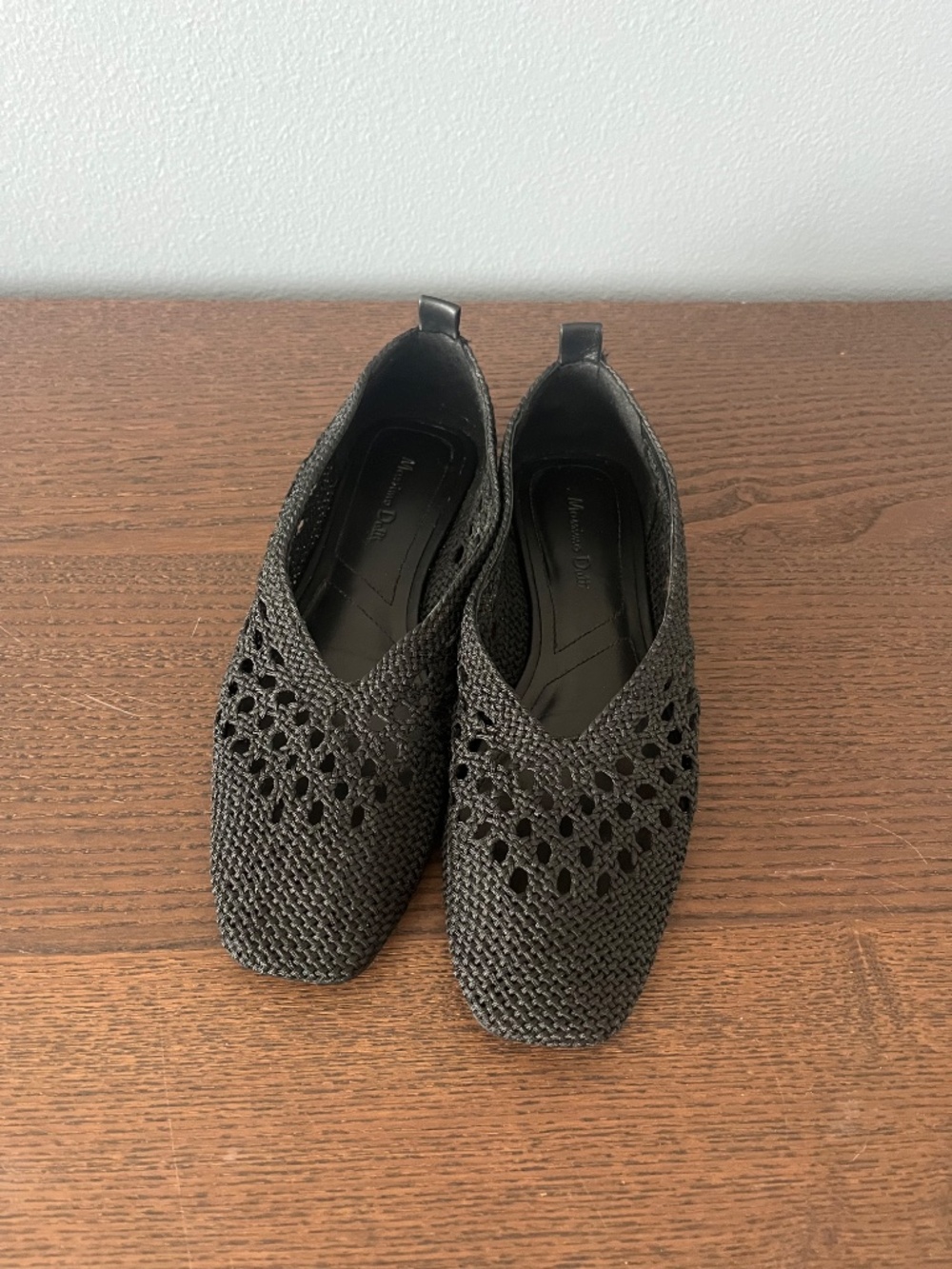 Massimo Dutti Braided fabric ballet flats - Black 7.5 (38) - Picture 2 of 4
